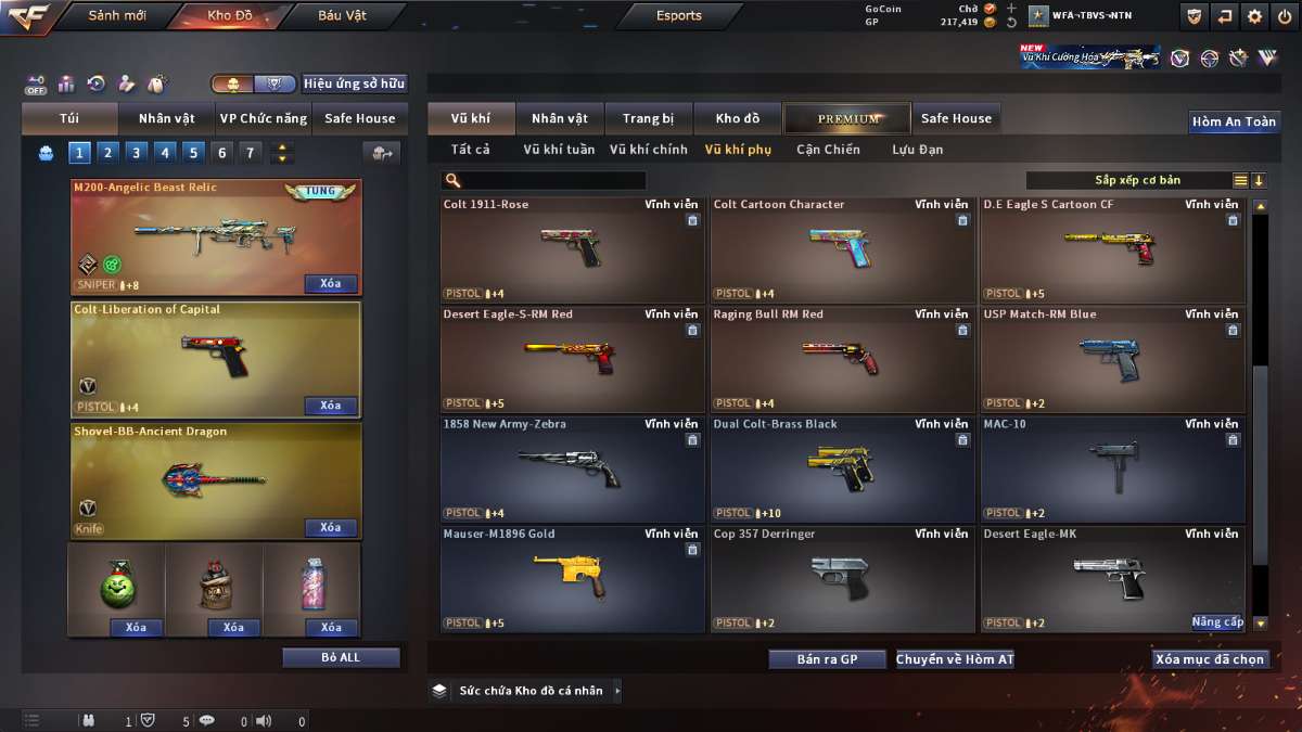 shop acc cf uy tin gia re